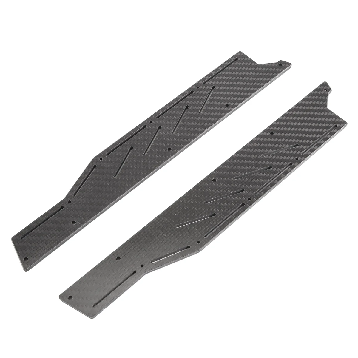 Y34A Carbon Fiber RC Car Side Plate Guard Foot Pedal Side Skirt Set for ARRMA F1 LIMITLESS 1/7