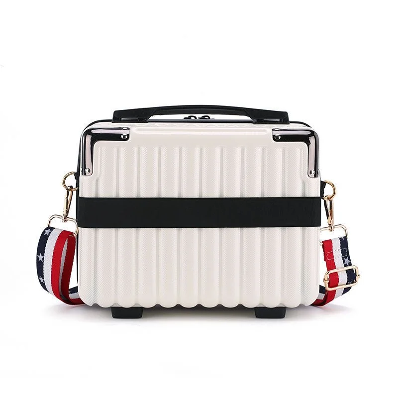 Portable 14 Inch  Cute Travel Makeup Box Cosmetic Bag Storage Organizer Handheld Wash Bag Durable PP Material Unisex