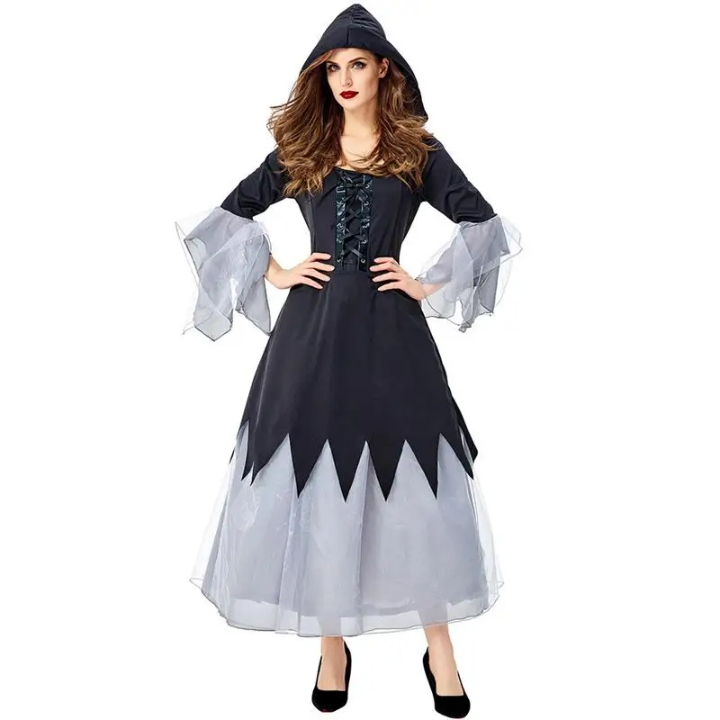 

Adult Witch Costume Halloween Stage Performance Role-playing Magic Girl Long Robe Women's Traditional Chinese Ethnic Clothing