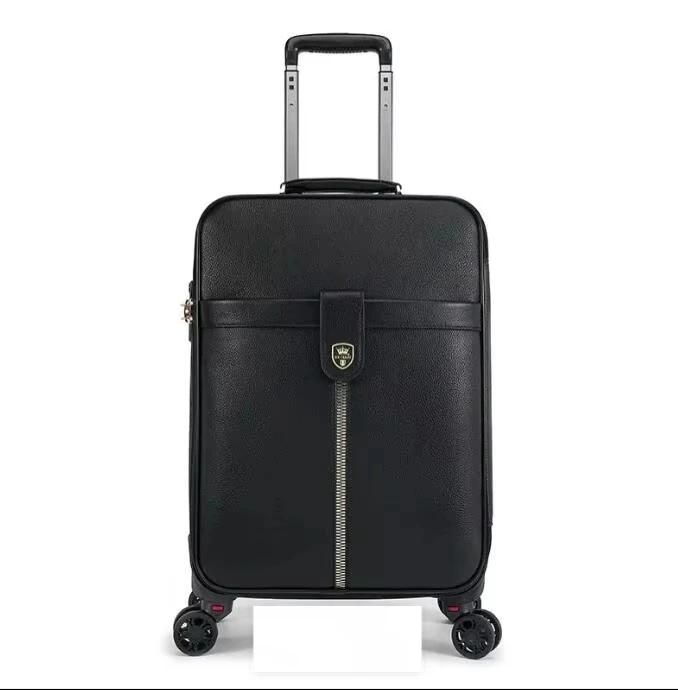 

20 Inch Men PU Rolling Luggage Suitcase 4 Wheels 18 Inch Men Business Travel Trolley Bags 16" Underseat Carry On Hand Luggage ba