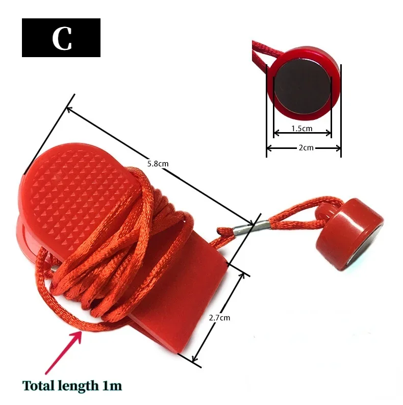 러닝머신 안전키 러닝머신 마그네틱 보안 스위치 잠금 장치, 범용 자석 안전키, 러닝머신 액세서리