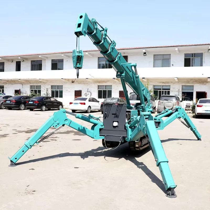 Wireless Remote Control Foldable Compact Crawler Spider Crane 5T 10T Mobile Spider Crane Ce Certified for Indoor Use