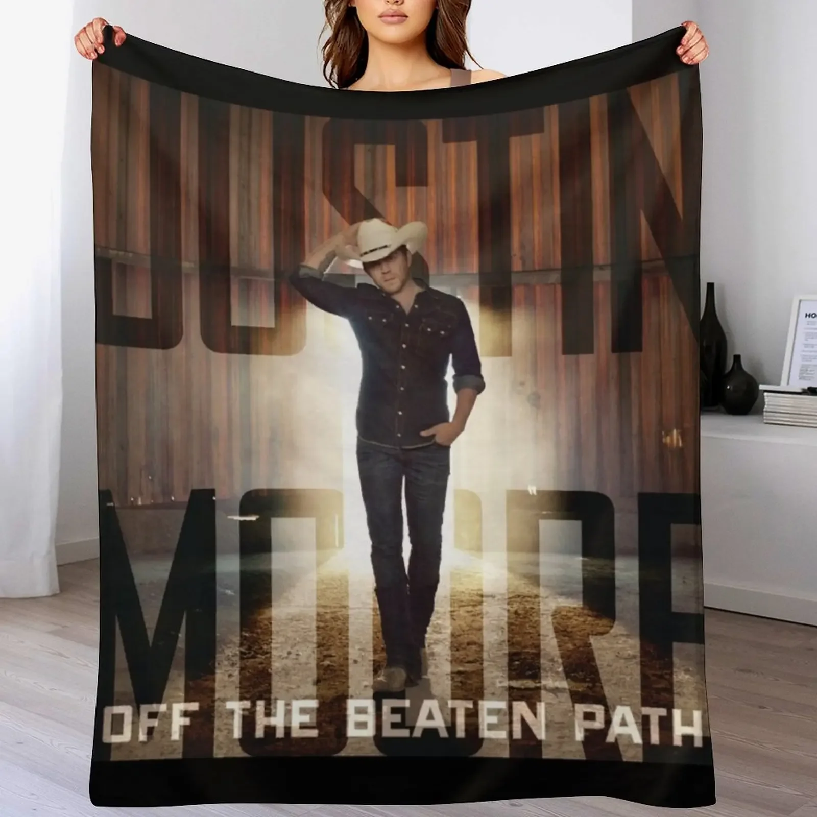 

Justin Moore off the beaten path Throw Blanket Breathable Lightweight Blanket for Adults Kids