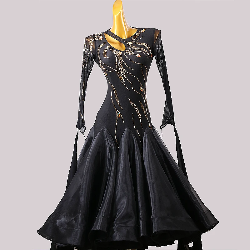 

Modern Dance Dress Standard Ballroom Dance Dress Women Tango Dress Waltz Competition Performance Costumes Ballroom Dress