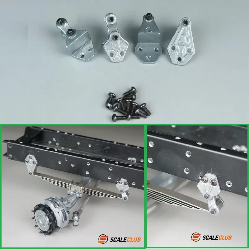 スケールクラブモデル 1/14 トラクター マッドヘッド トラック DIY フロントサスペンション リフティングラグ スチールプレートラグ タミヤ レスウ スカニアマン用