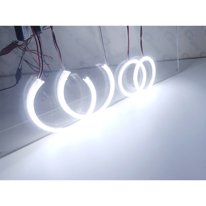 For Honda Accord VIII Acura TSX CU CW Ultra Bright COB Led Angel Eyes Kit Halo Rings Day Light