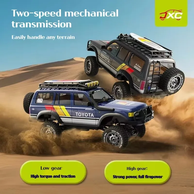 1:12 LC80 Rock Crawler 4WD voiture RC sans balais étanche tout-terrain escalade RTR avec châssis en alliage de lumière LED jouet télécommandé
