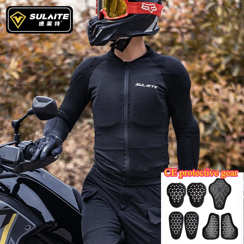 

Summer Motorcycle Jacket Comprehensive Protection Locomotive Anti-drop Breathable Soft Armor Chest Armor Riding Clothing Jackets