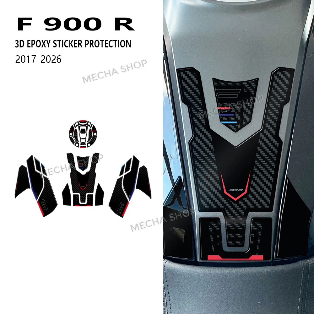 For F900R F 900 R R900 R 2017 2018 2019 2020 2021 2022 2023 2024 2025 2026 3D Tank Pad Sticker Protection Decals Accessories
