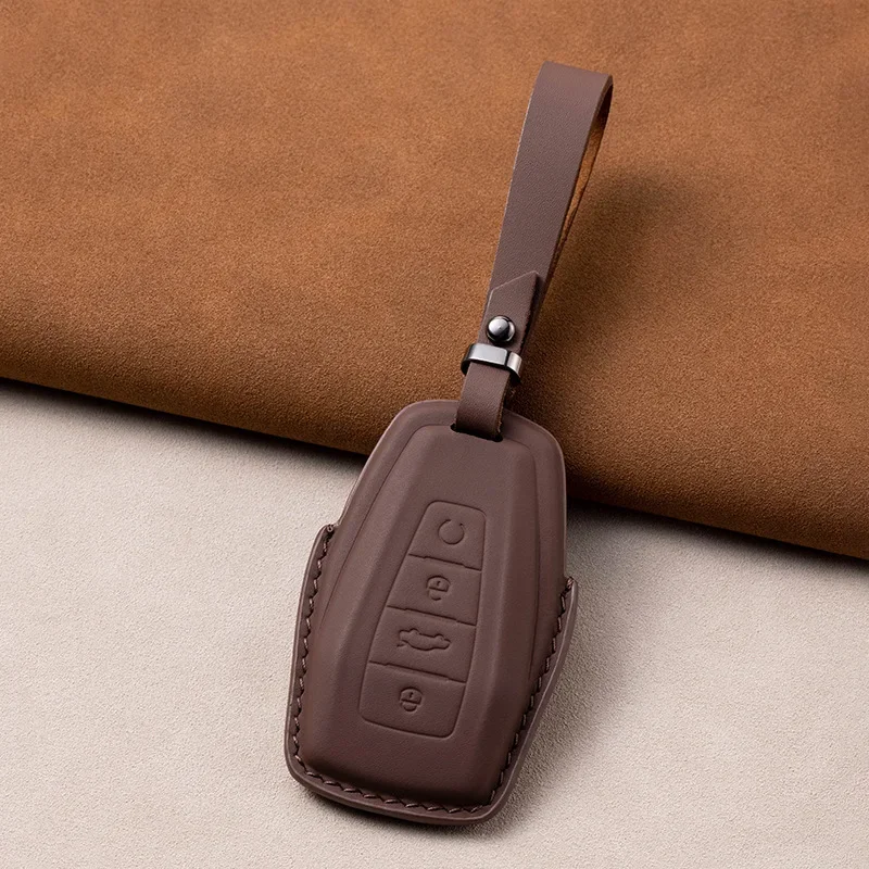 

Car Key Cover For Geely Coolray X6 X7 EX7 Geometry C Emgrand Global Kulrey Hawk GX7 Okavango NL3 GT Case Workmanship Like Silk