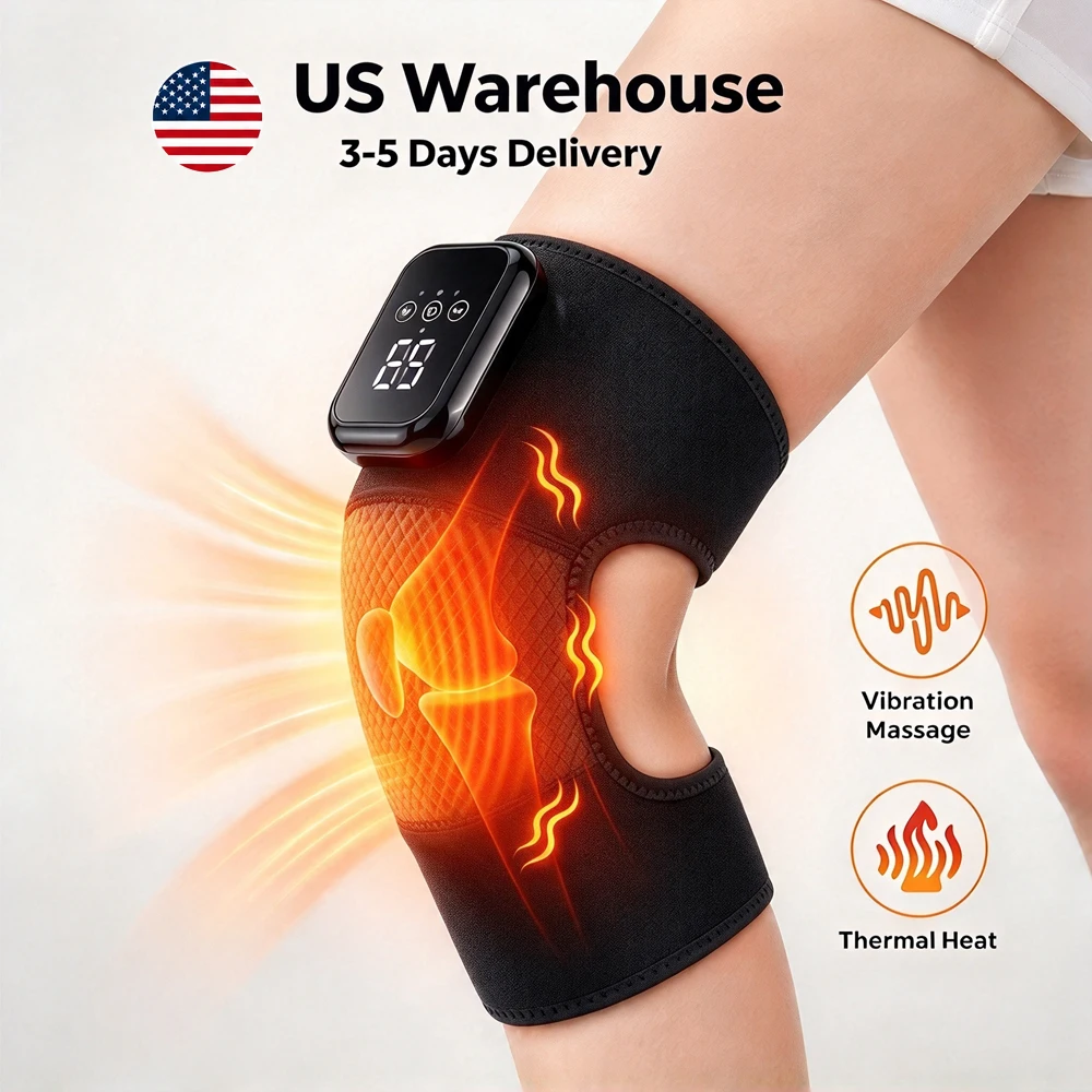 Smart Knee Wrap - Cordless Knee Massager With Heat &