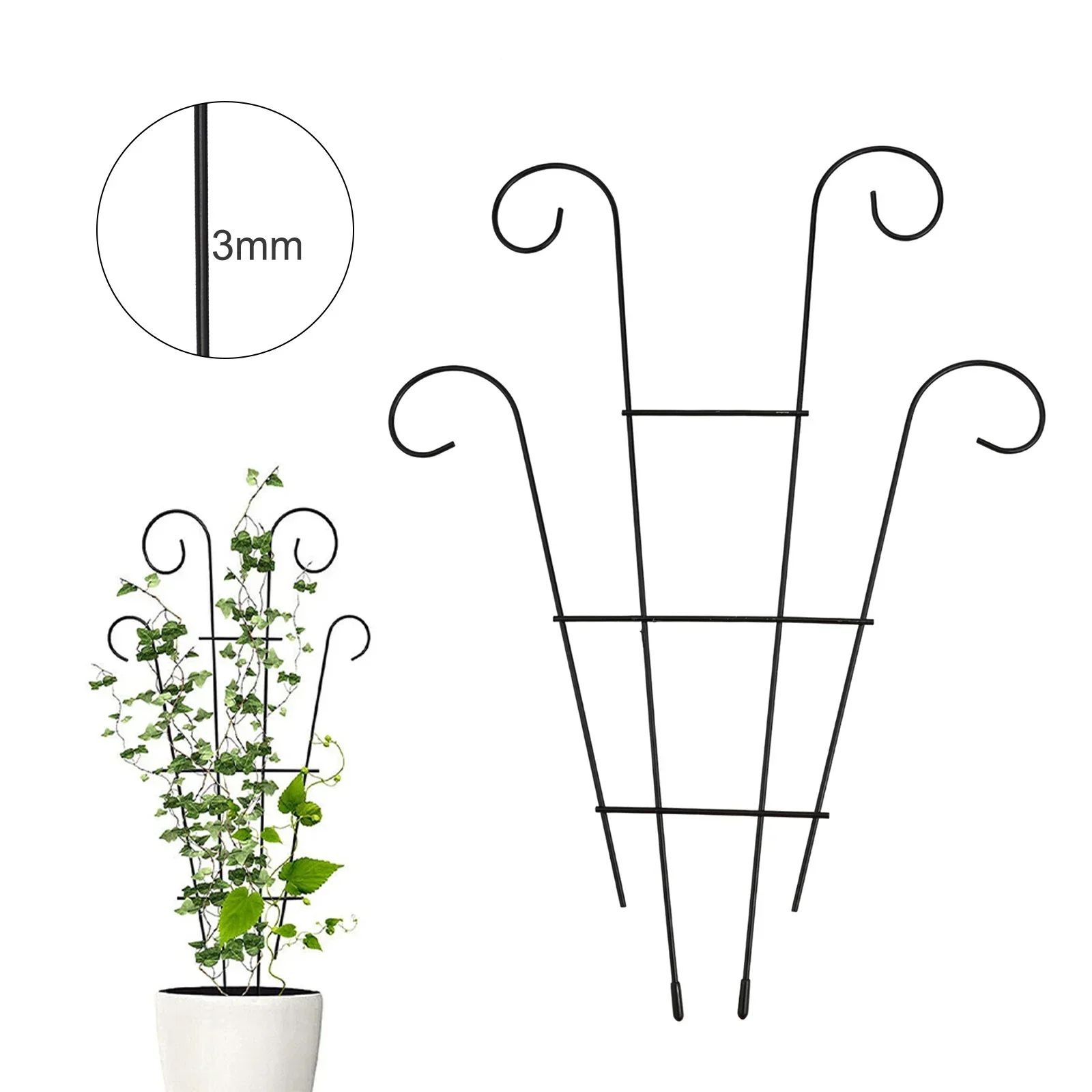 Garden Rattan Flower Stand Plant Climbing Frame Plant Support 4 3 0 3cm Flower Plant Stand For DIY Potted Ornamental