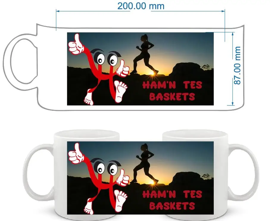 

250pcs Ceramic Mugs to US by Sea Including LOGO Print