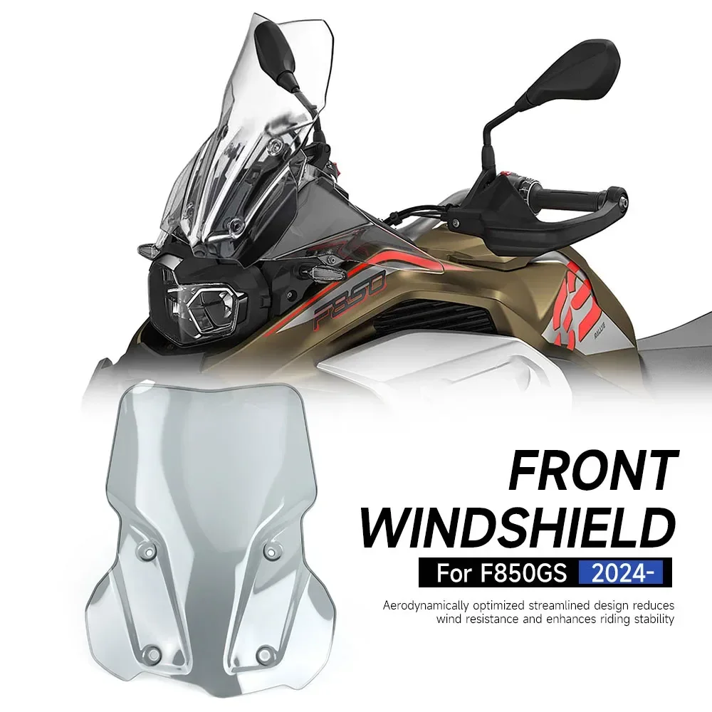 

Motorcycle Parts Front Windscreen For BMW F850GS F 850 GS F850 GS 2024- Windshield Wind Screen Shield Protector Deflector Guard