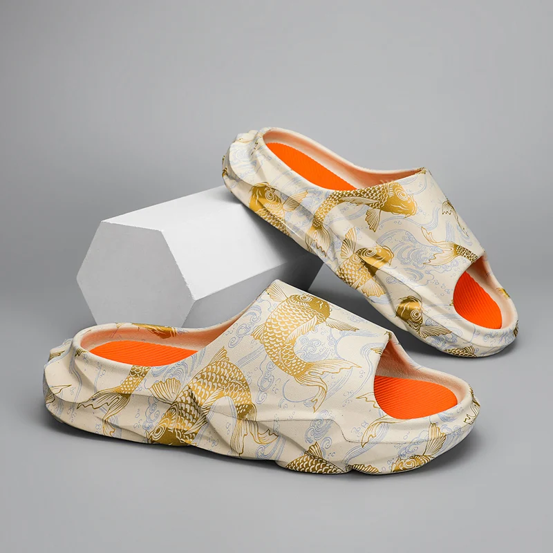 Slides Unisex Women Men Thick Bottom Street Wear Designer Brand Slippers Platform Non Slip Water Shoes New Ladies Female Sandals