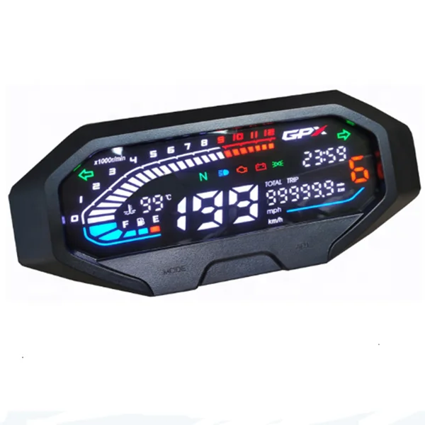 

Motorcycle Kilometer Digital LCD Modified Meter GR200 Motorcycle Speedometer