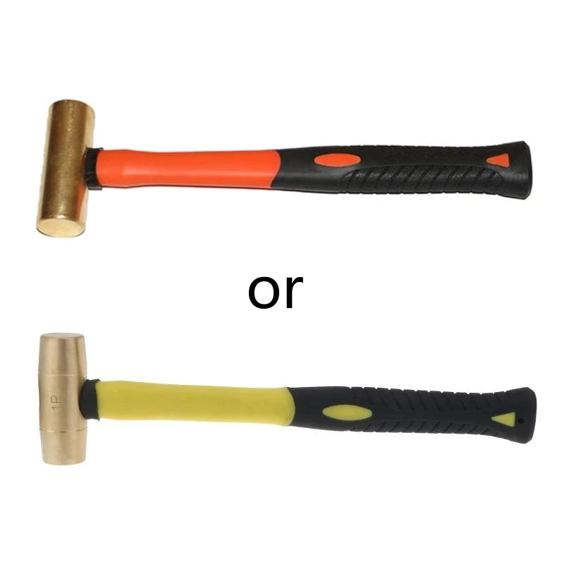 

Y1AD Explosion-proof Red Copper Drum Hammer Non-sparking Tools 0.45kg/0.68kg