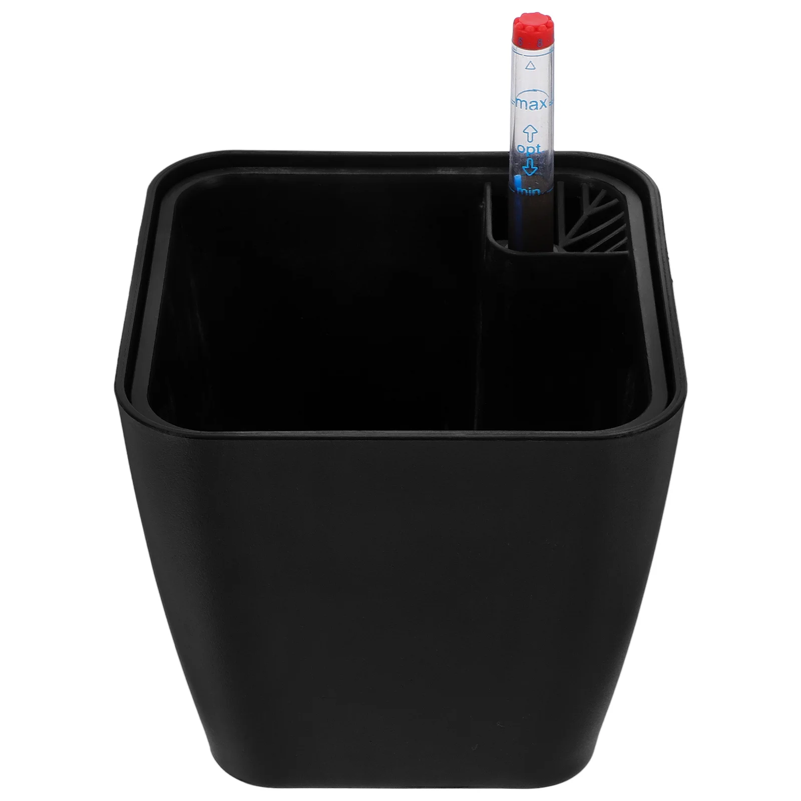 

Mini Flower Pot Self Watering for Indoor Plants Flowerpot Orchid Pots with Holes Strawberry Black