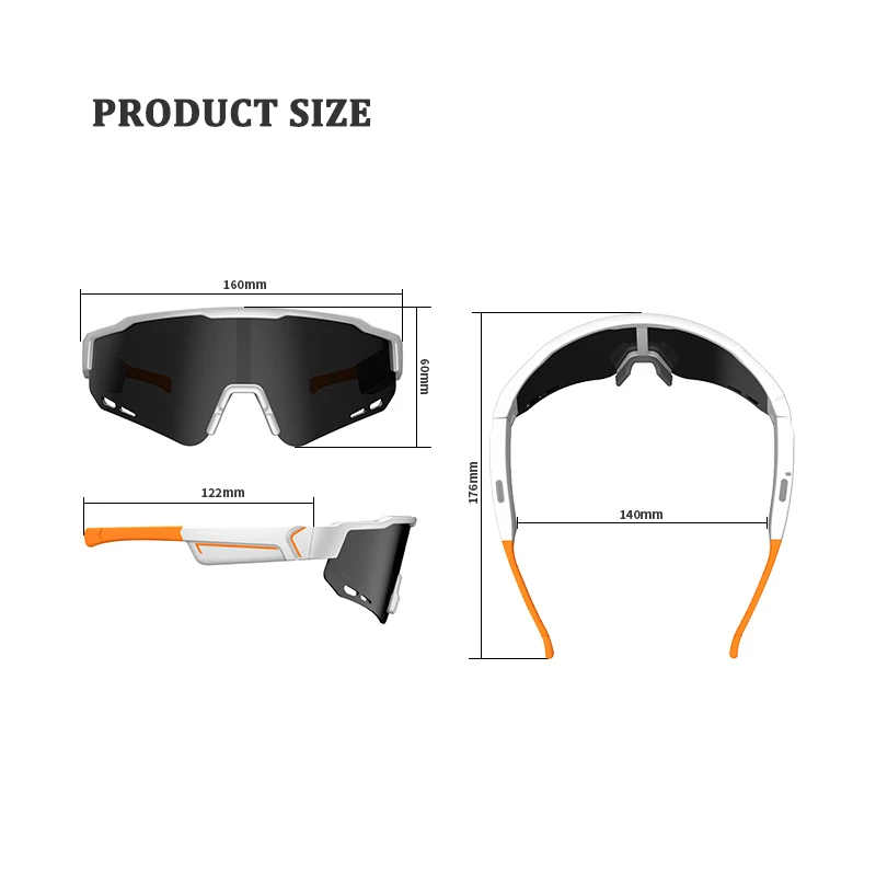 Smart Brille Bluetooth 5,2 Kopfhörer Sonnenbrille bewerten Wireless Riding Sport Kopfhörer UV400 polarisierte Musik Anruf Brillen