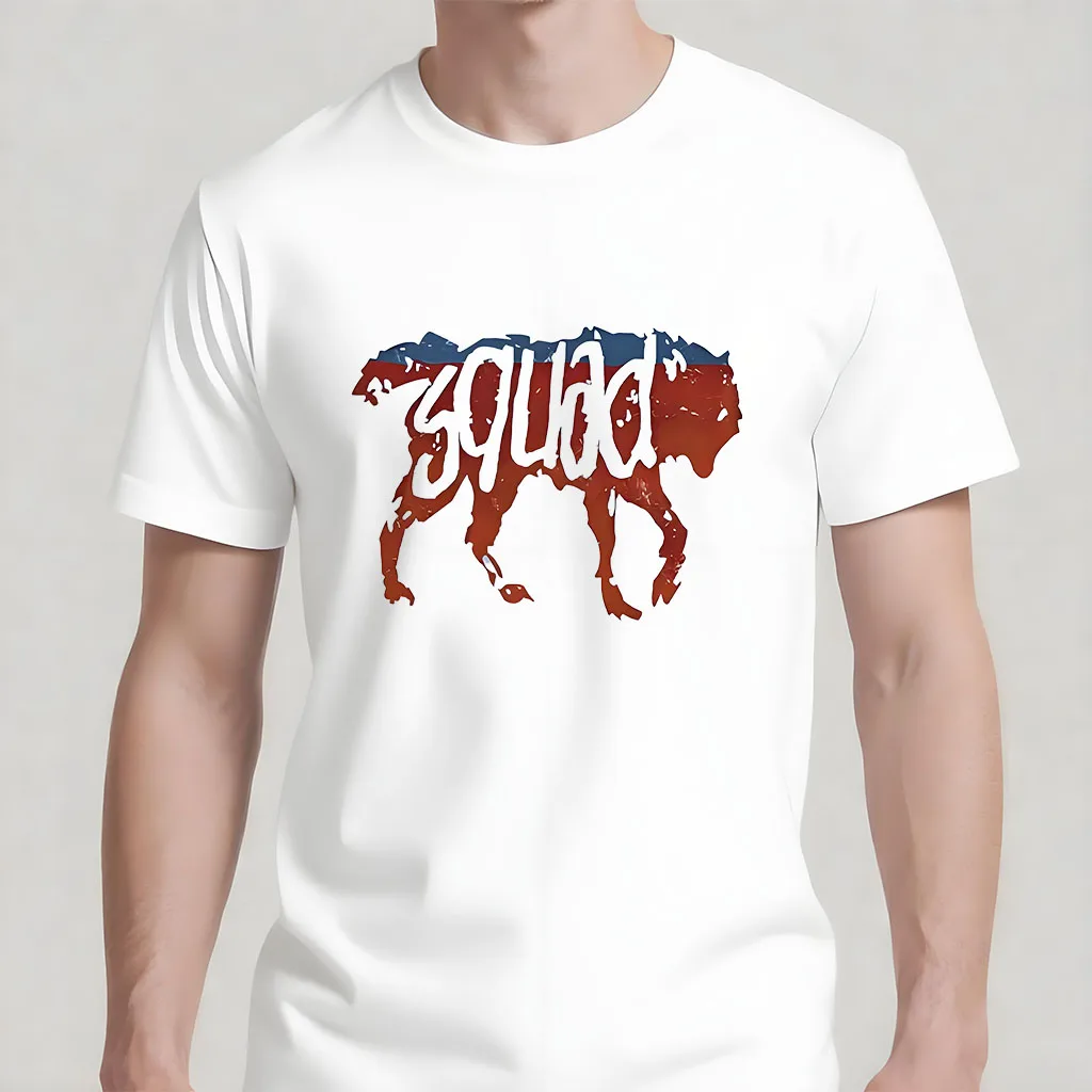 

Men's retro pattern T-shirt,animal print casual short sleeved shirt,daily wear,couple's outfit,machine washable fade resistant