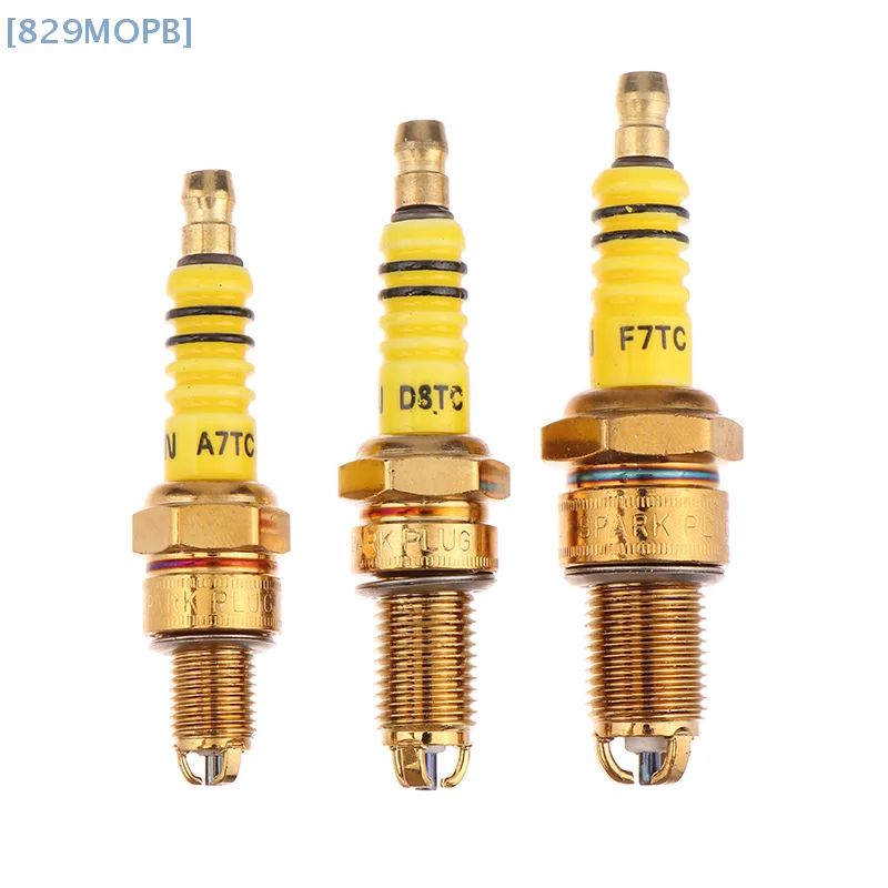 【MOPB】1 шт. Свеча зажигания с 3 тройными электродами A7TC D8TC для GY6 CG 50 70 110 125 150CC Мотоцикл ATV Скутер Байк Go Kart