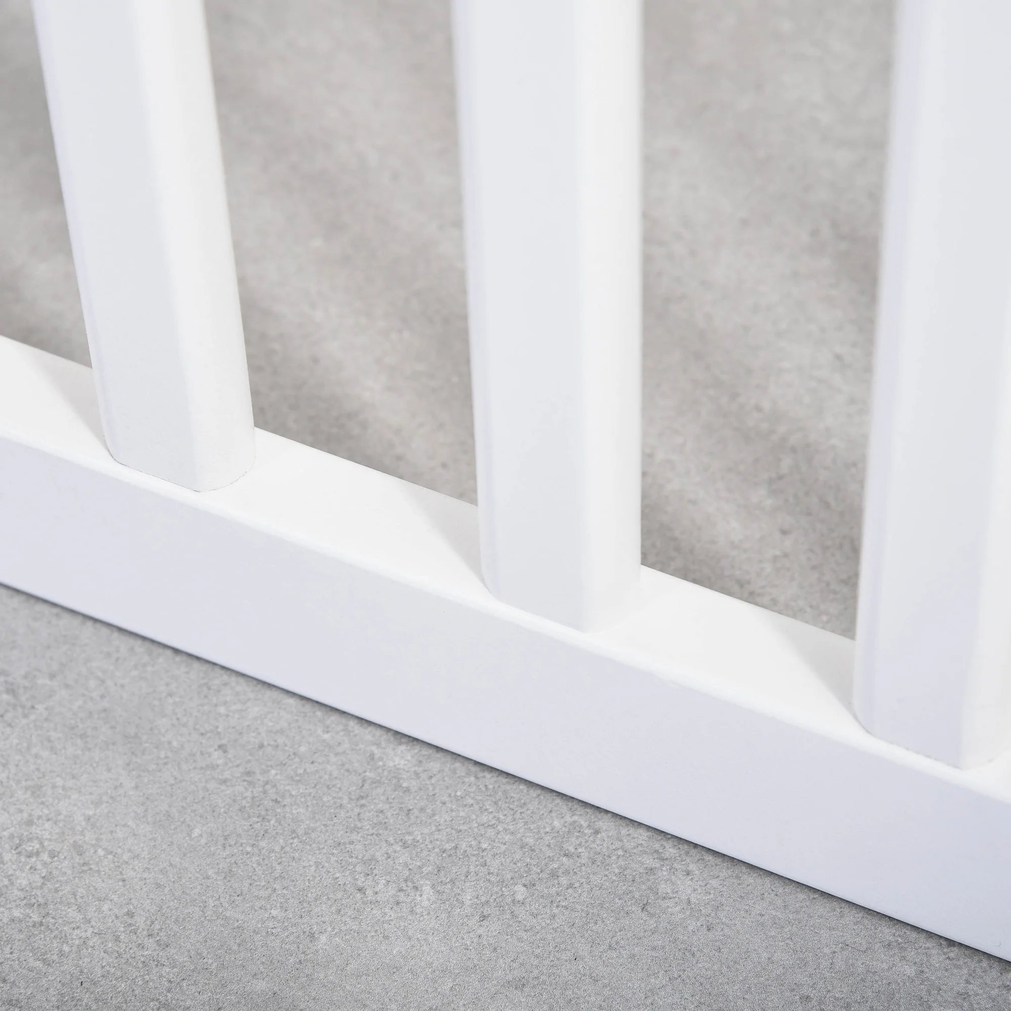 PawHut Pet Gate Foldable Fence Freestanding Dog Barrier w/ Support Feet