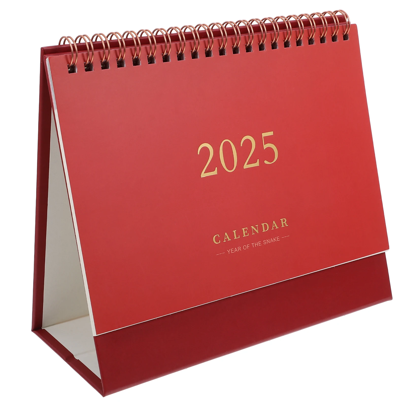 

Gold Stamping Calendar Monthly Desk for 2025 Daily Mini Desktop Calendars Calenders Delicate Small Table