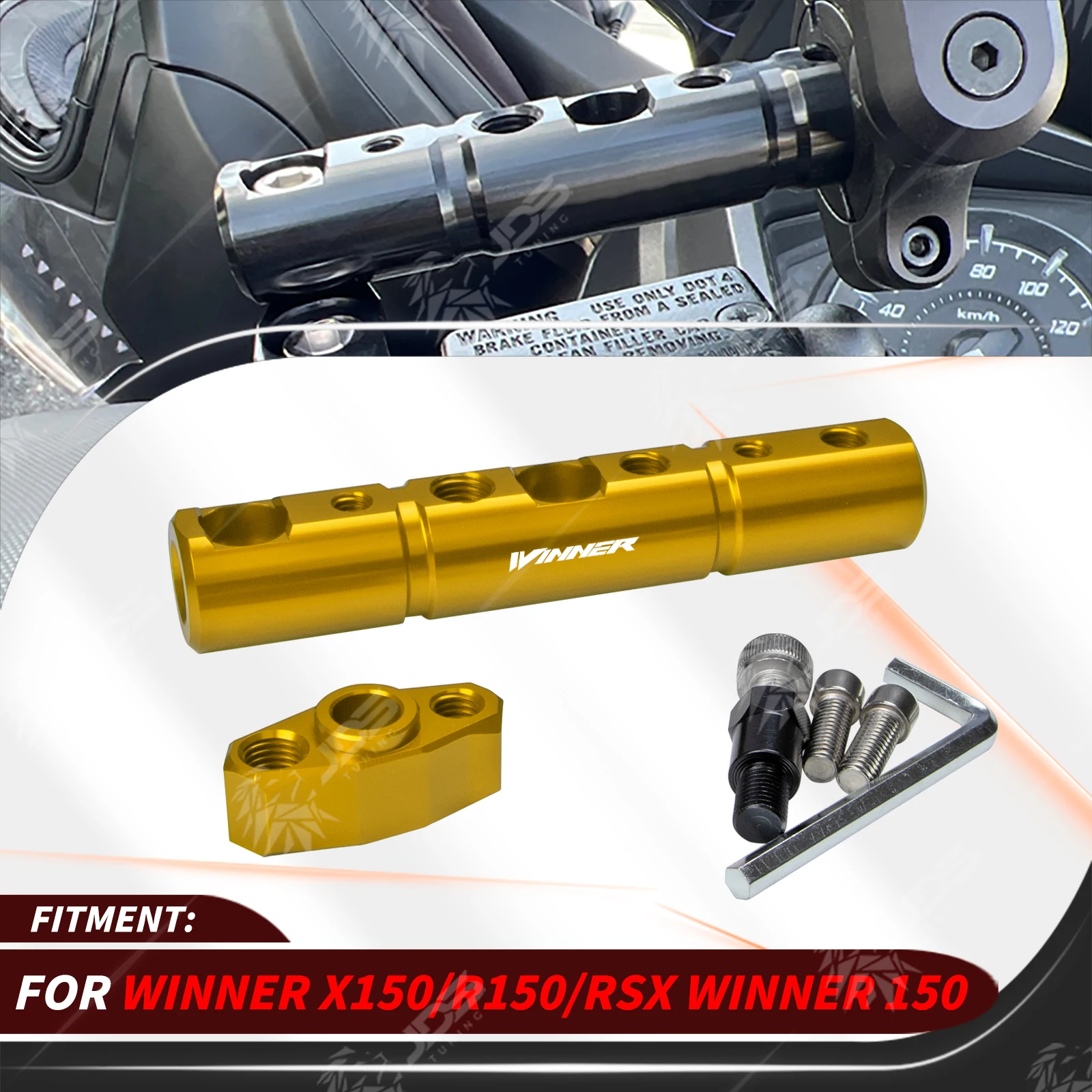For HONDA WINNER X150/R150/RSX WINNER 150 Multifunction Cross Bar Handlebar Crossbar Phone GPS Extension Holder Accessories Part