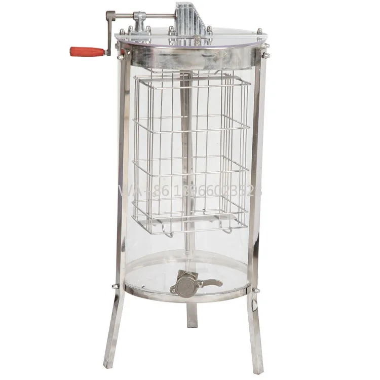 

Bee Extractor with Stainless Steel Inner Basket 2 Frames Acrylic Manual Honey