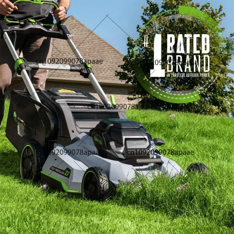 Select Cut Self Propelled Lawn Mower with 1  10Ah Batteries and 700W Turbo Charger