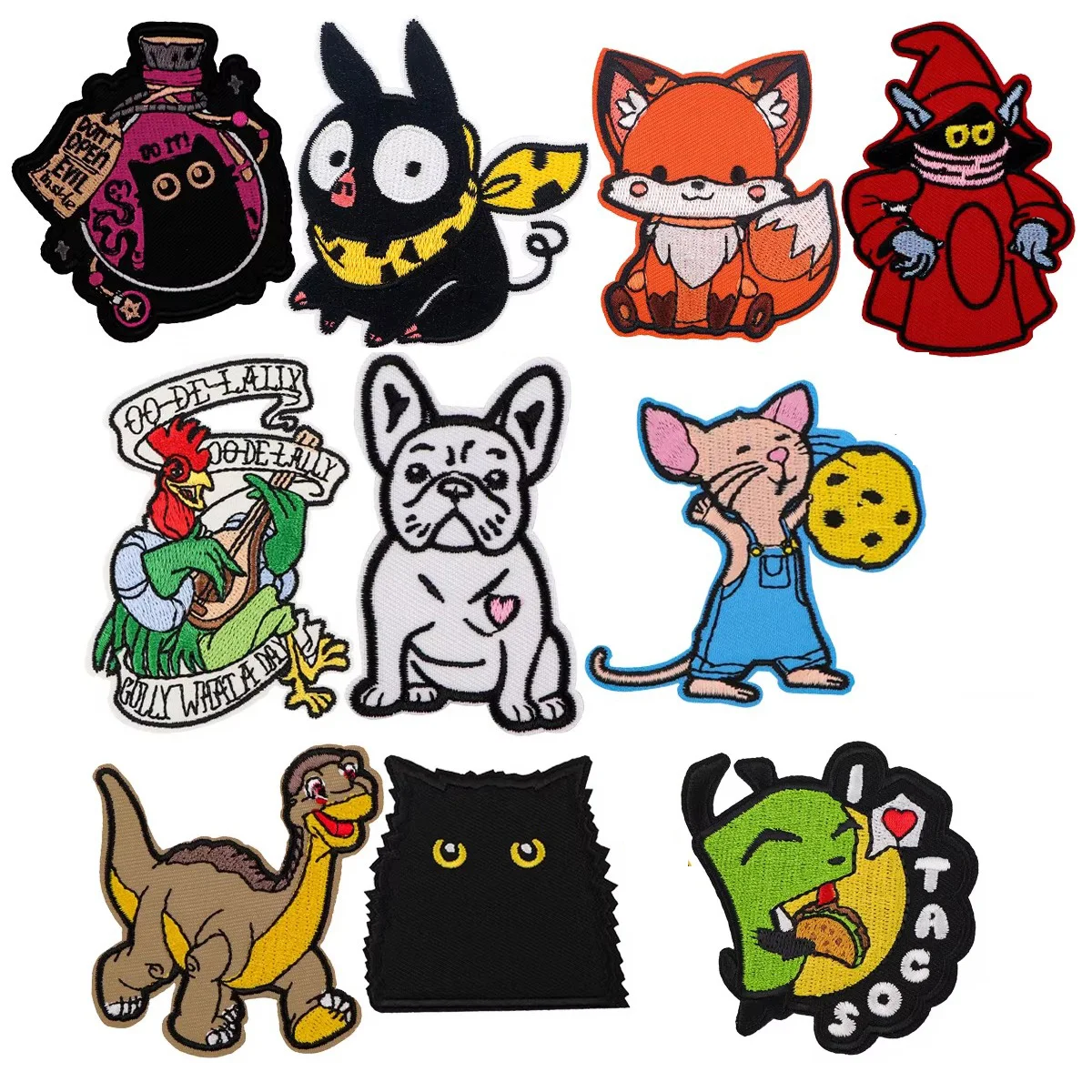 

Cute Animals Patch Embroidered Patches On Clothes Iron On Patches For Clothing DIY Patch Jackets Sew Stickers Gifts for Friends