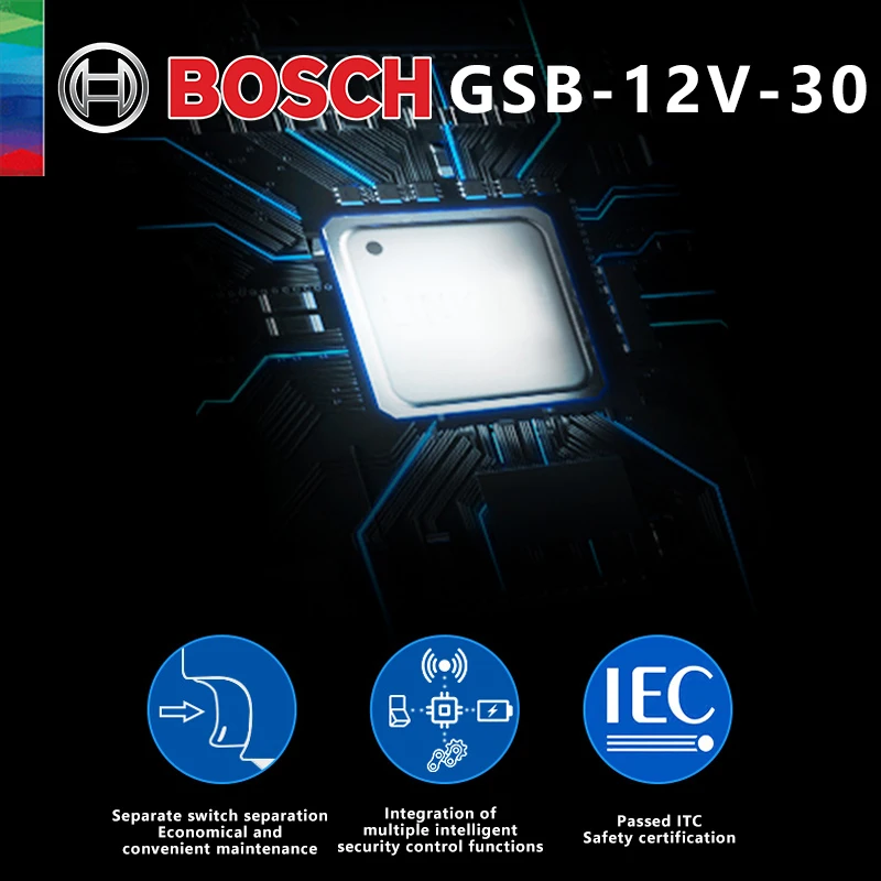 Imagem -04 - Bosch-furadeira de Impacto Elétrica sem Fio Profissional Driver Multifuncional Chave de Fenda Ferramenta Elétrica Gsb 12v 30 em 1