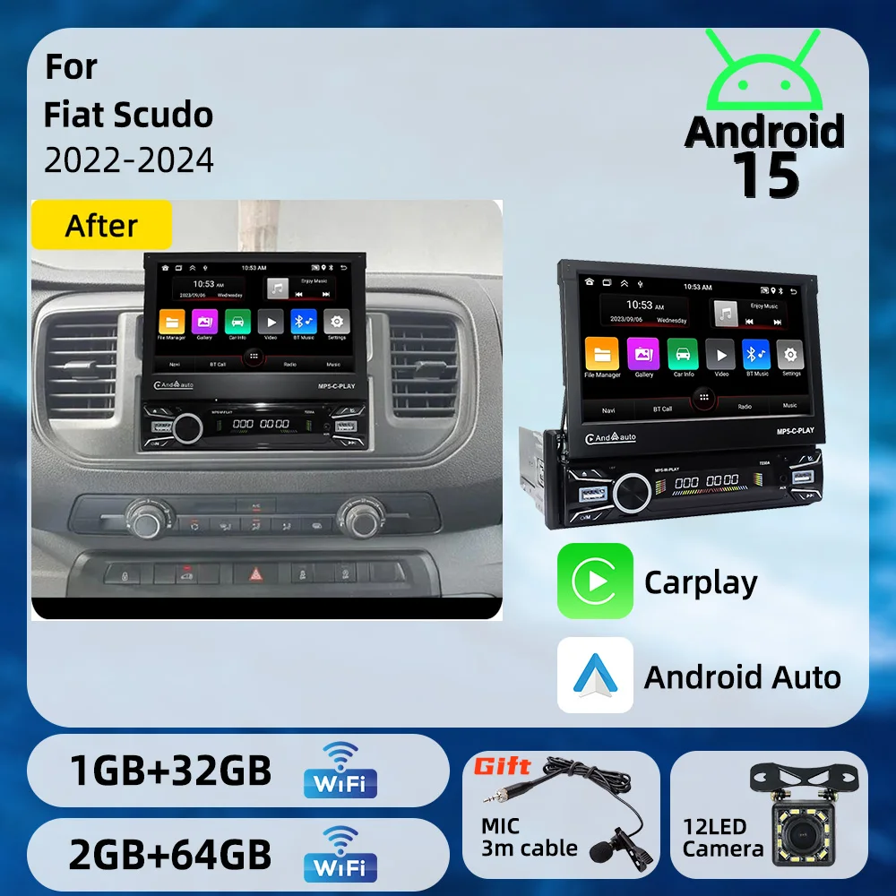 For Fiat Scudo 2022-2024 7