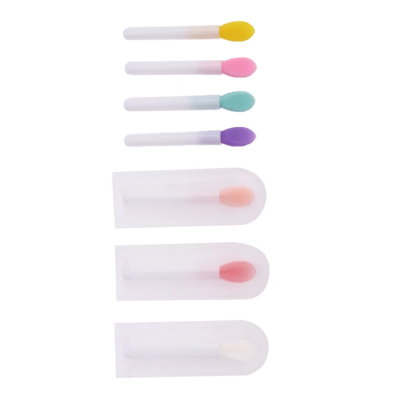 ミニシリコンリップブラシセット,ソフトミニメイクブラシ,リップブラシ,アプリケーター,リップケア,10個