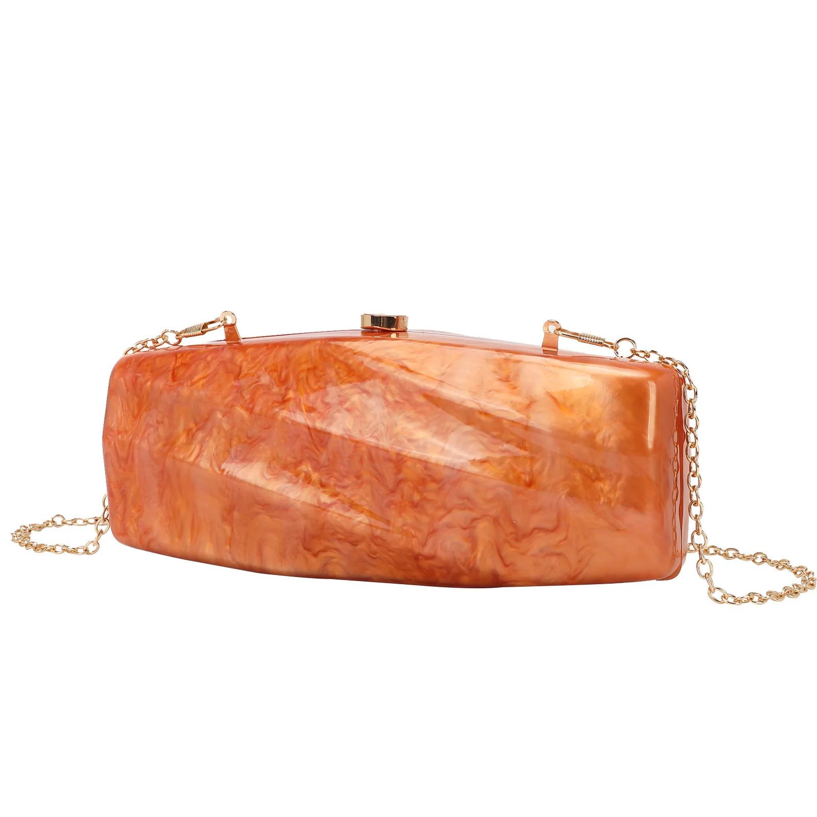 

Wave-like Shaped Shell Clutch Purses And Handbags Wedding Party Acrylic Box Evening Bags Women Luxury