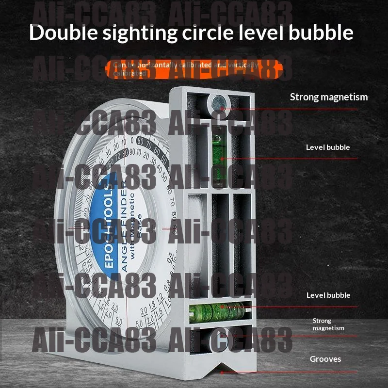 المغناطيسي زاوية مكتشف محدد أداة قياس المستوى الرقمي المنقلة الميل مستوى متر المزدوج مستوى فقاعة الظهر مقارنة تستر #2