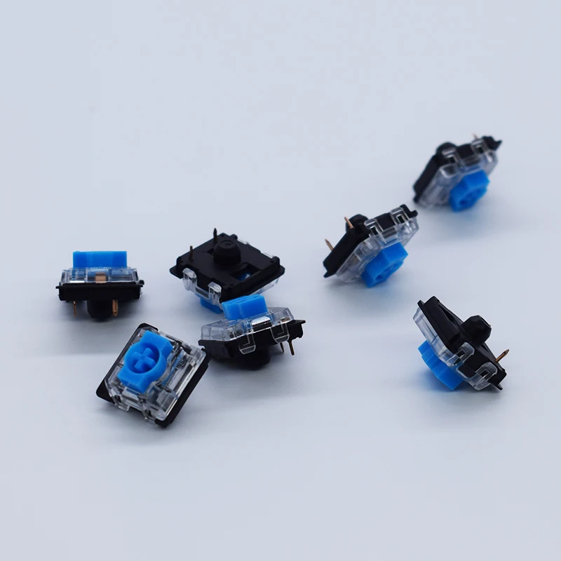 GATERON KS-33 Low Profile 2.0 Switch Black Bottom Blue Red Brown 3 Pin RGB Customized DIY Hot Swap Mechanical Keyboard