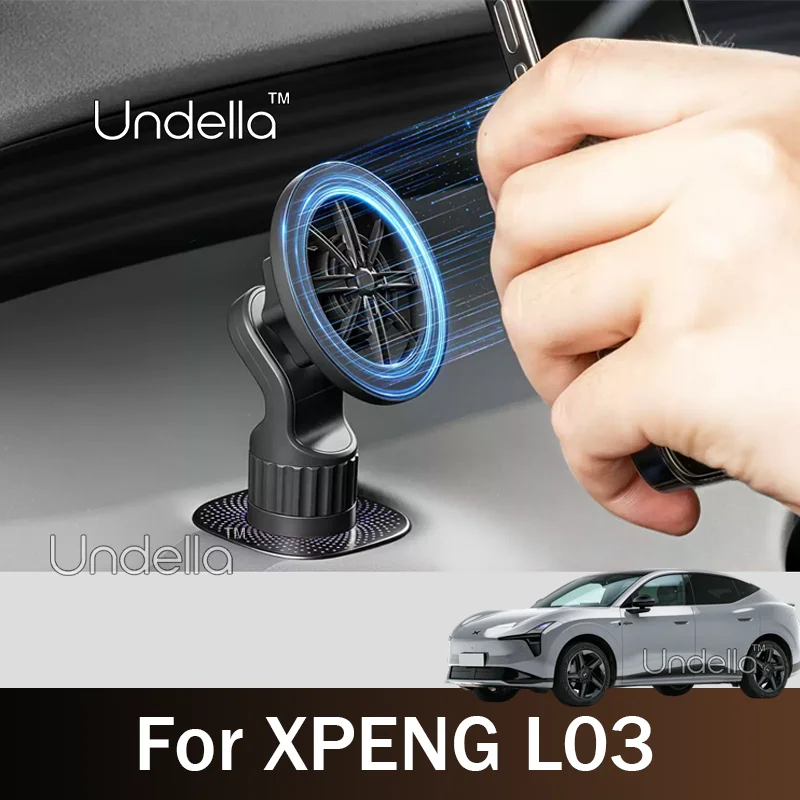 For XPENG L03 2026 2027 Car Phone Holder Mount Strong Magnetic Magnet Round Air Outlet Phone  Attraction Mobile Cell Support