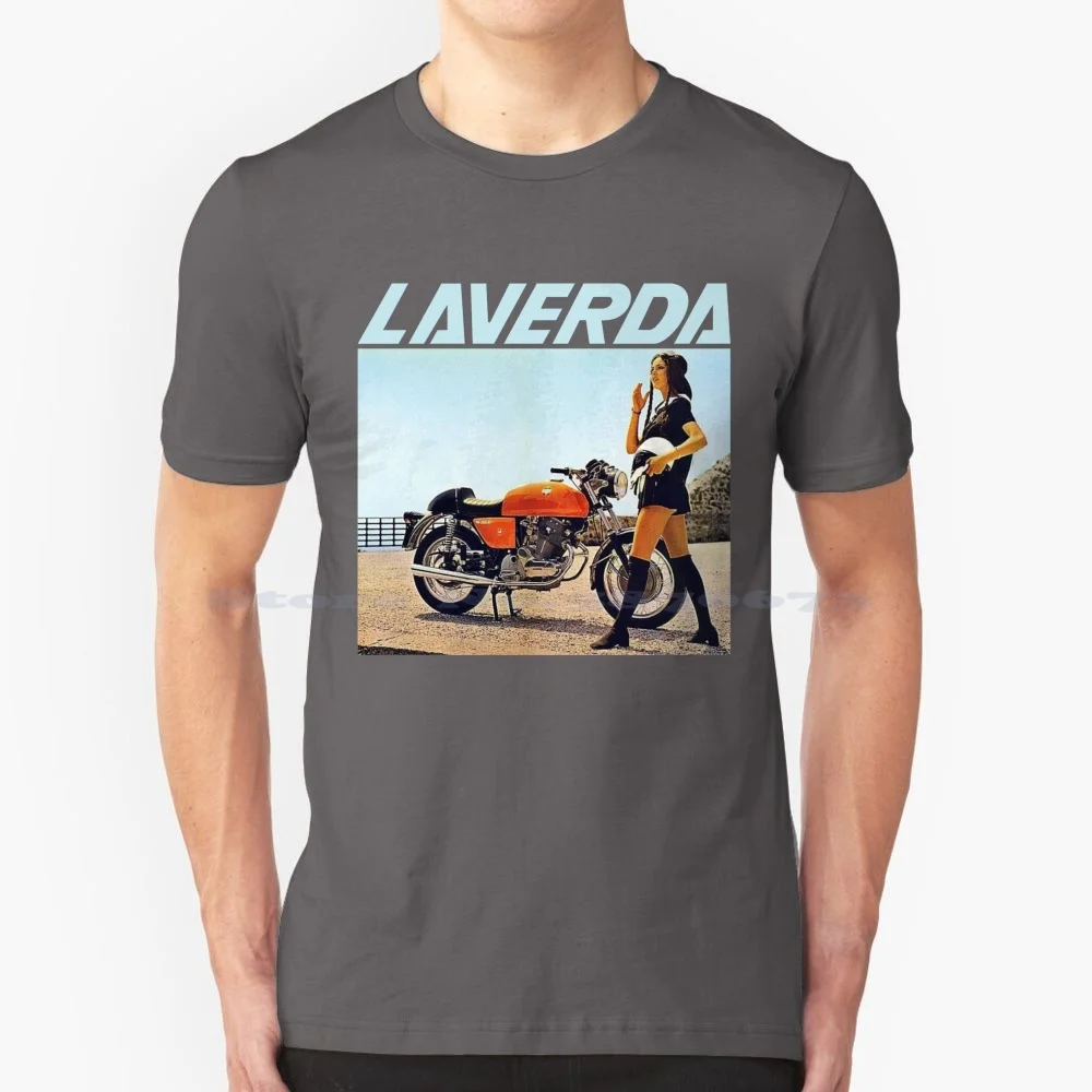 Sexy Moto T Shirt 100% Cotton Tee Motorcycle Moto Laverda Breganze Vicenza Italy Fondata Isle Of Man