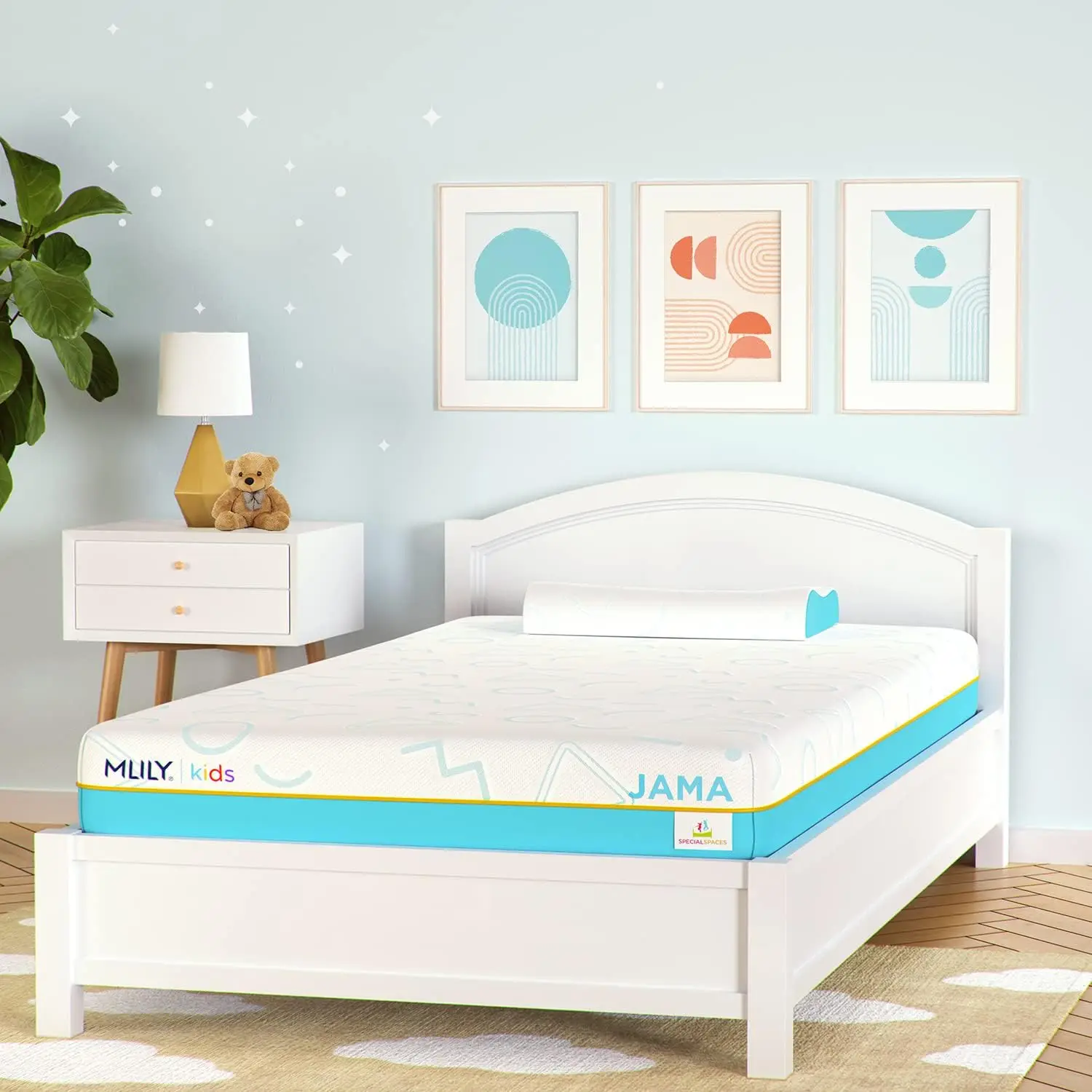 Twin Mattress for Kids,  Foam Bunk Bed Mattress with Mattress Protector in a Box Made