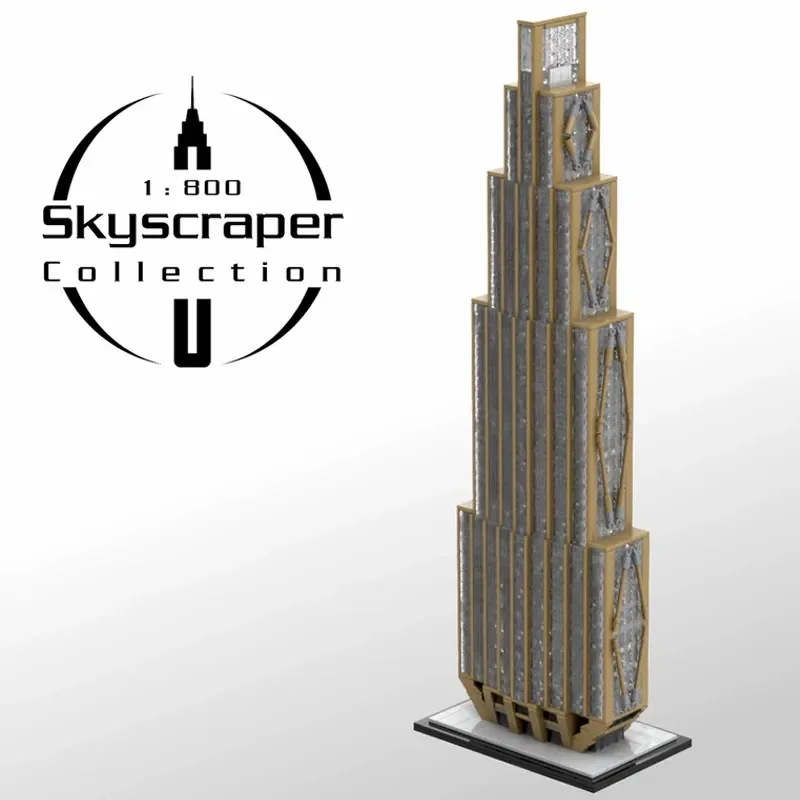 

MOC 270 Park Avenue масштабная модель 1:800 город JPMorgan Чейз вид на улицу небоскребок строительные блоки коллекция игрушек подарки для детей