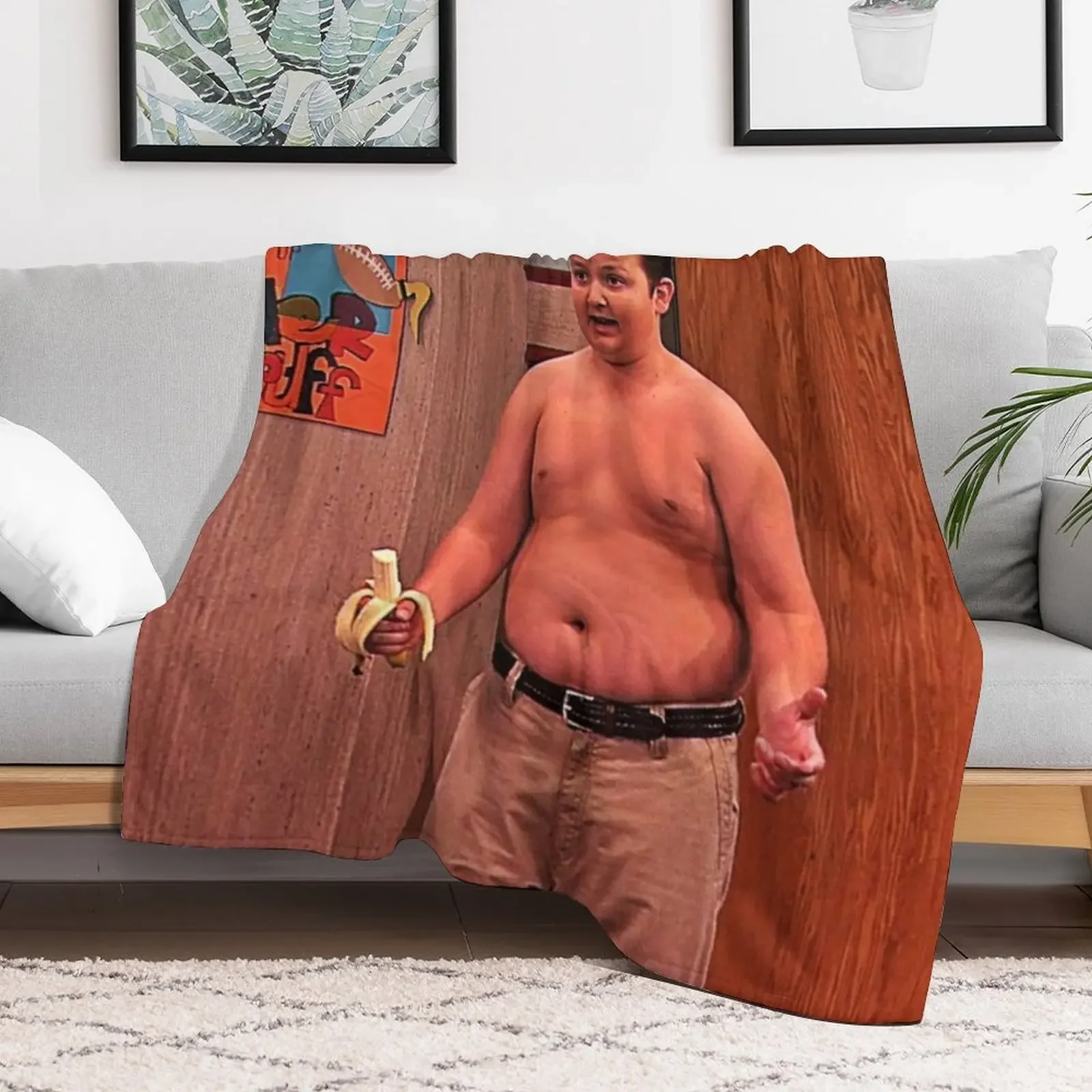 gibby icarly shirtless Throw Blanket Blankets Sofas Of Decoration Winter beds Single Luxury Designer Blankets