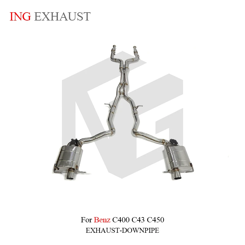 

ING Car Accessories Performance SS304 Catback for Mercedes Benz AMG E43 C43 W205 C400 3.0 20up tools Exhaust Auto Parts