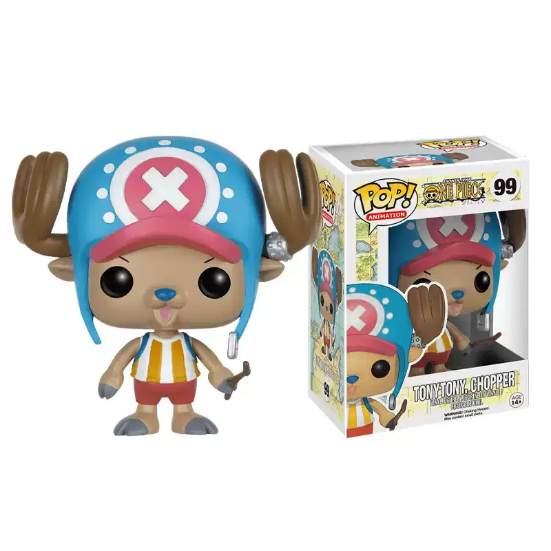 One Piece Funko Pop Anime y Manga Tony Chopper Figuras periféricas Juguetes para niños Regalo Adornos coleccionables