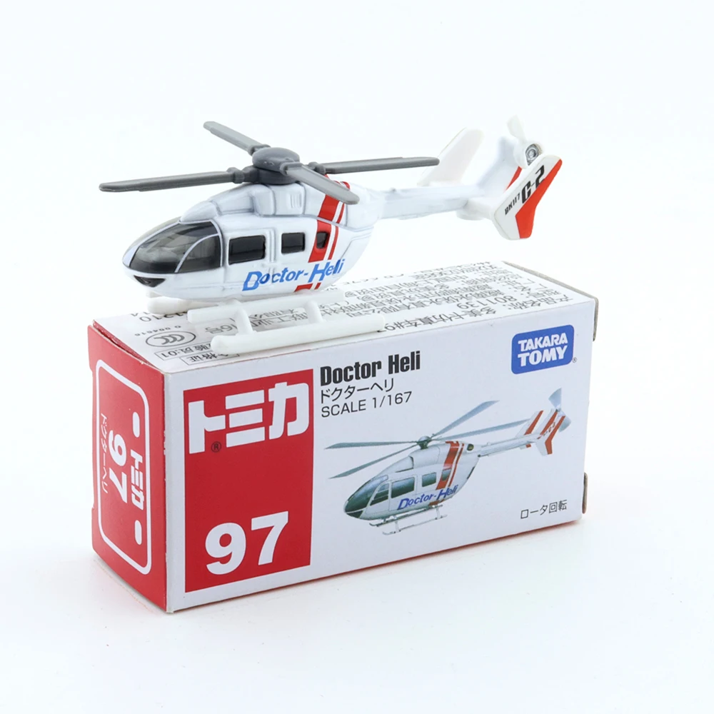 

Takara Tomy Tomica 97 Doctor Heli 1/167 Miniature Helicopter Kit Diecast Automotive Model Ornaments Cas Toys Gift Decorations