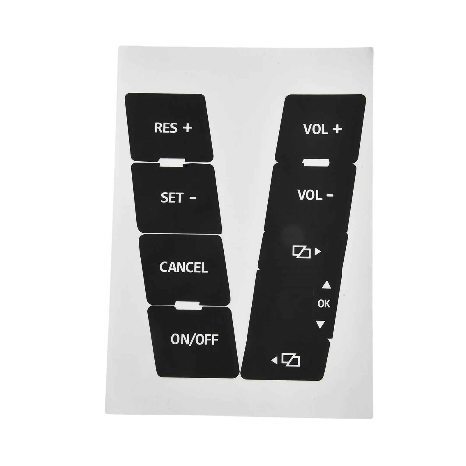 Button Repair Decal Sticker Set for TOUAREG 2004 2009 Radio Navigation Panel Overlay for Push Button Restoration