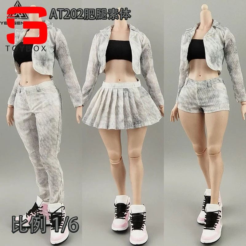 1/6 skala krótki komplet garniturów szorty plisowana spódnica długie spodnie ubrania Model Fit 12 ''kobieta żołnierz figurka ciało