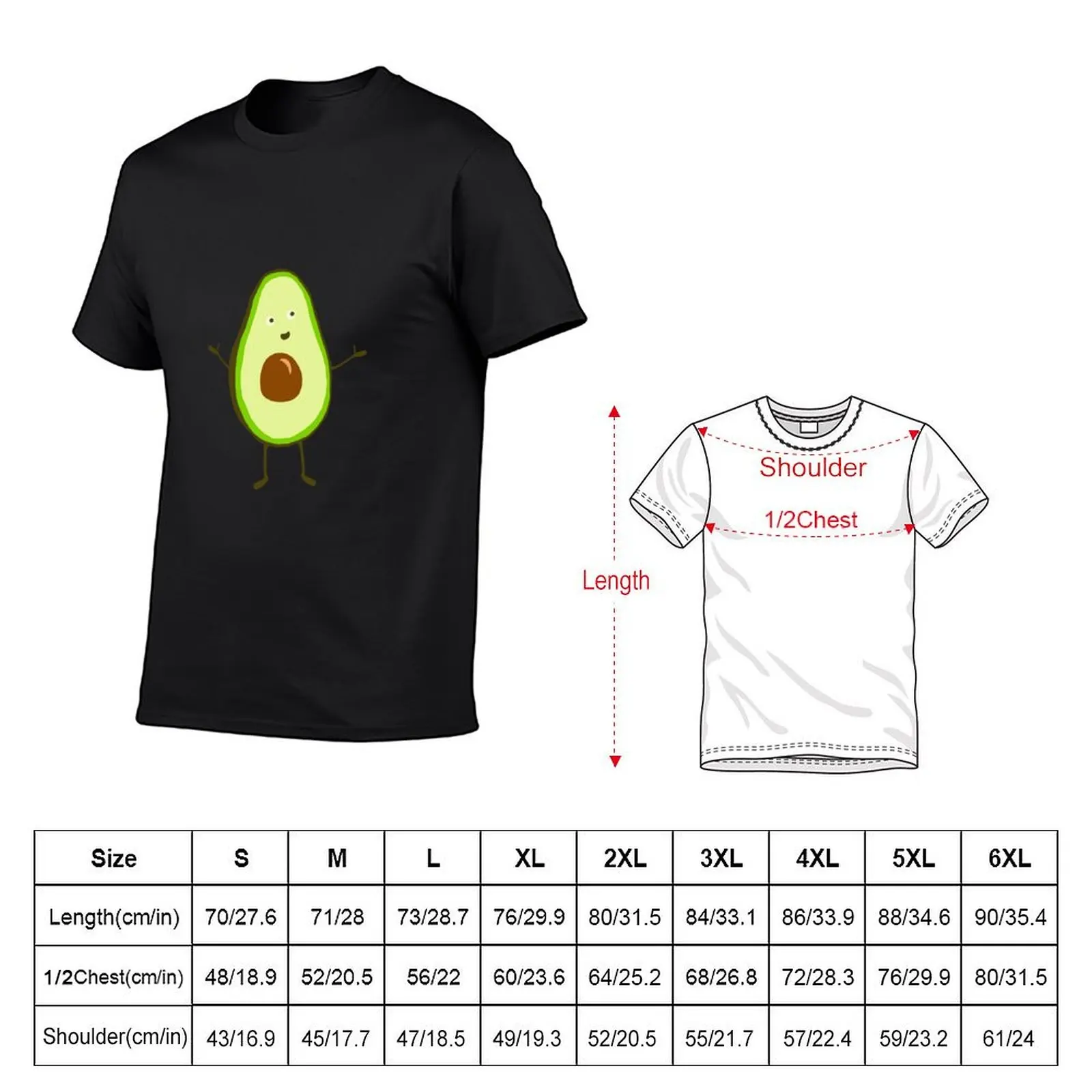 Mr Avocado T-Shirt oversized tops mens t shirts pack