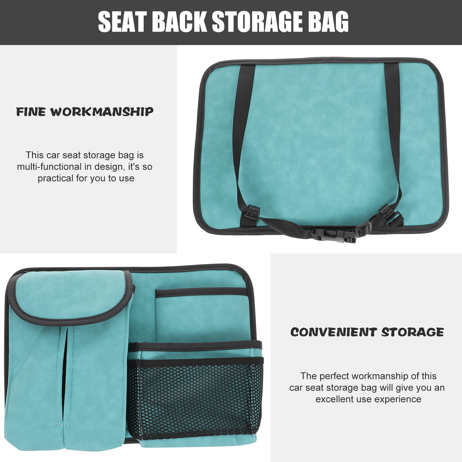

Car Seat Storage Bag Premium Material Multi functional Design ganizer Tote Portable Family Use Clean Car Interior Accessories