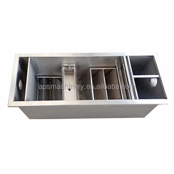 Multi-stage Grease Trap Oil Water Separator Stainless Steel Grease Trap For Kitchen Hotel Industry 0.5-80ton/Hour